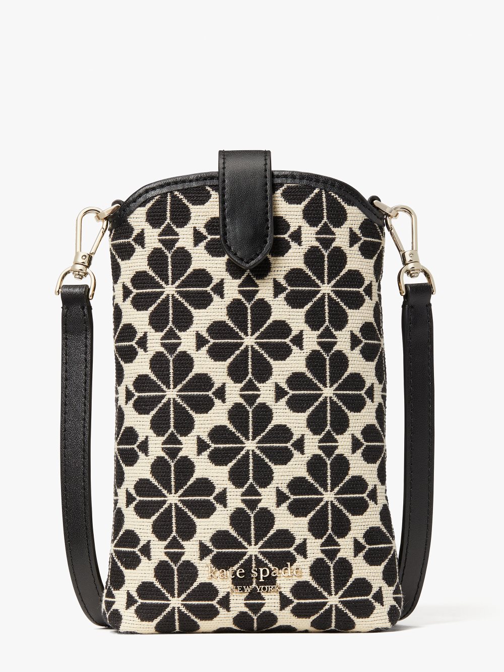 Women's cream multi spade flower jacquard north south crossbody | Kate Spade