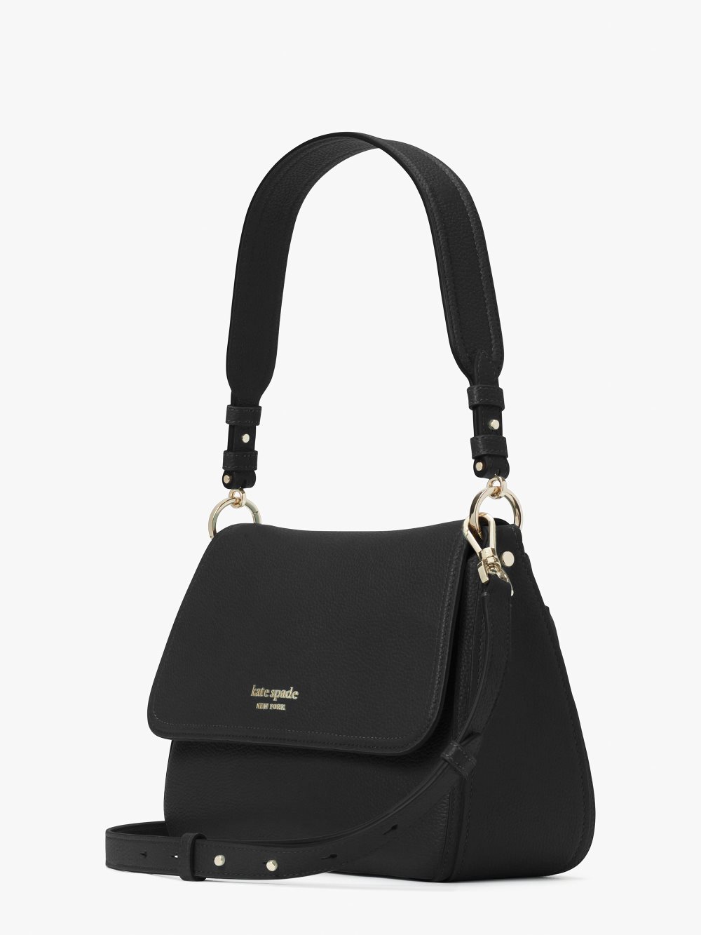 Women's black hudson medium convertible shoulder bag | Kate Spade