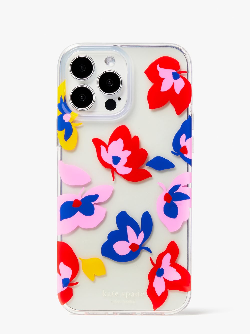 Women's clear multi summer flowers iphone 13 pro max phone case | Kate Spade