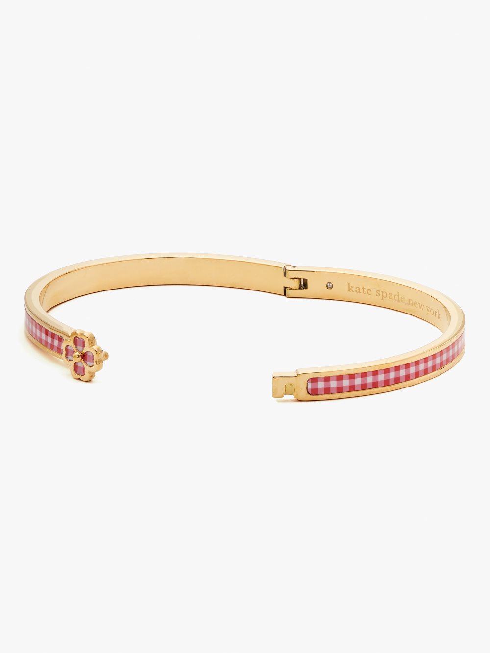 Women's lava falls heritage spade flower metal thin hinged bangle | Kate Spade