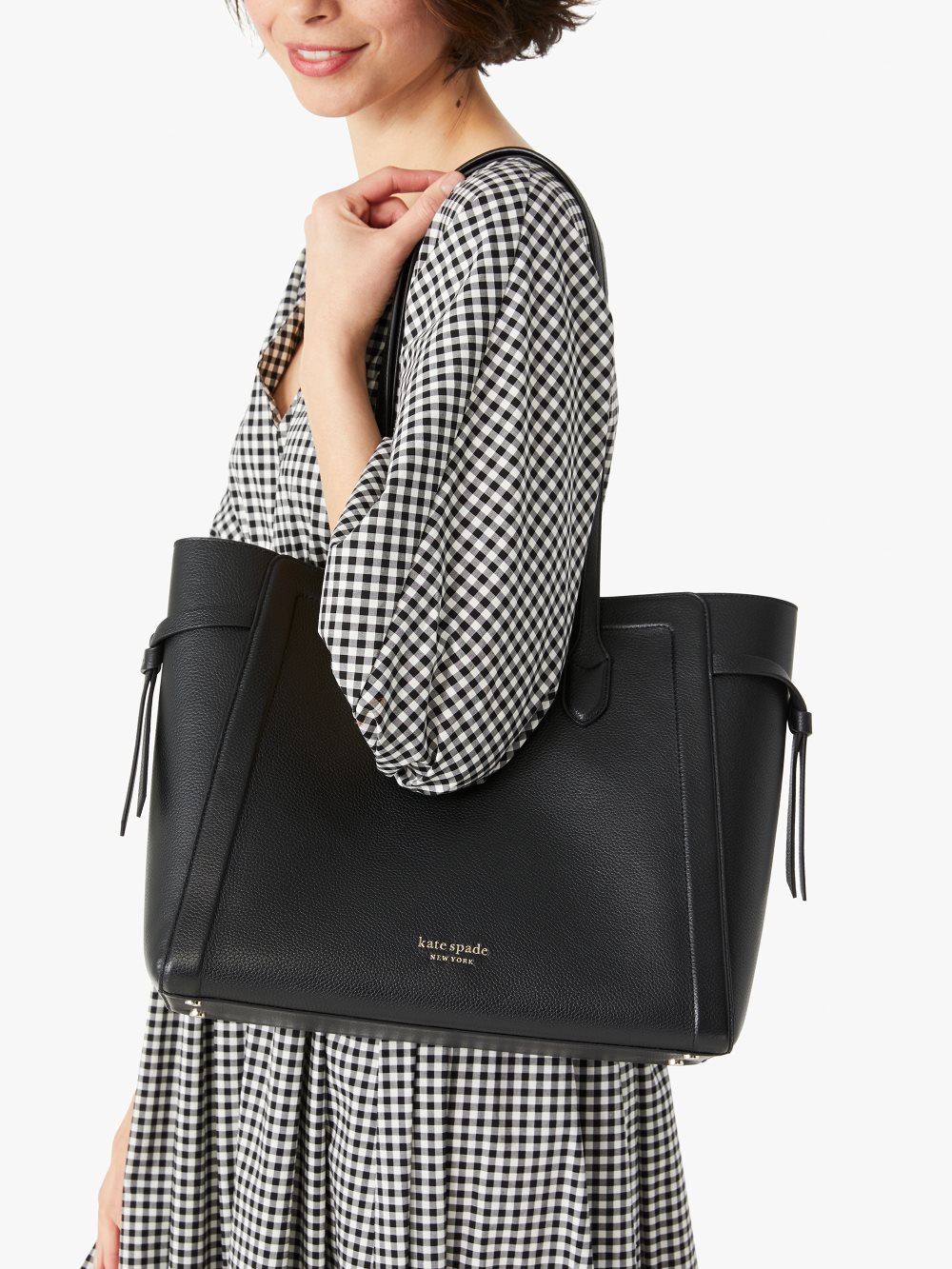 Women's black knott large tote | Kate Spade