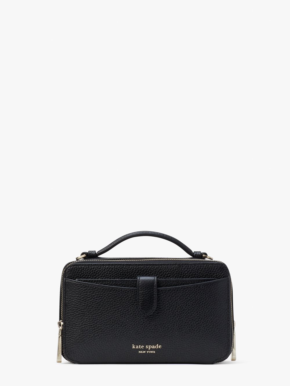 Women's black hudson double zip crossbody | Kate Spade