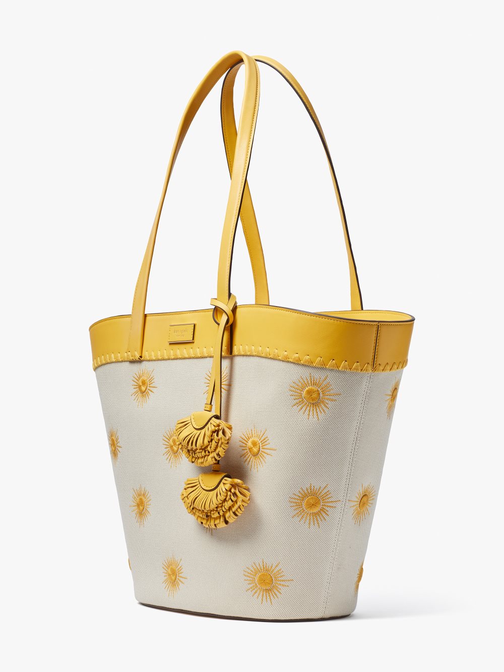 Women's morning light multi the pier embroidered canvas medium tote | Kate Spade